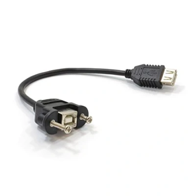 Image of kenable USB B Type Female Socket to A Panel Mount 14cm