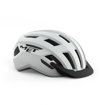 Image of MET Allroad Leisure Cycling Helmet In Matt White Size Medium (56 58 cm)