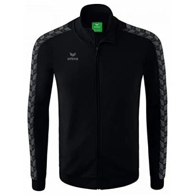 Image of Erima Men&#039;s Essential Team Track Top Jacket, Black, M