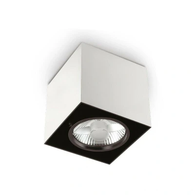 Image of Mood 1 Light Small Square Surface Mounted Downlight White, GU10