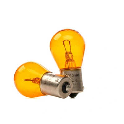 Image of 200812360 Light Bulbs HELLA 8GA 006 841 123 12V 21W PY21W Halogen Front and Rear BMW: 3 Saloon, 5 1 Hatchback, AUDI: A3 Hatchback