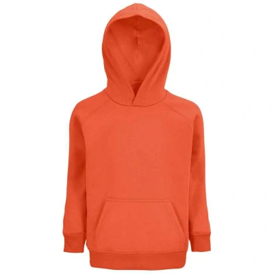 Image of SOLS Childrens Unisex Childrens/Kids Stellar Organic Hoodie (Burnt Orange) Size 12Y