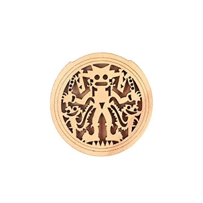 Image of Alnicov Guitar Wooden Soundhole Sound Hole Cover Block Feedback Buffer for 40/41&quot; EQ Acoustic Folk Guitars