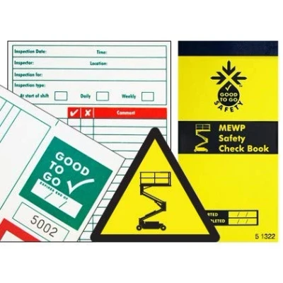 Image of Good to go safety MEWP check book 25 Inspections
