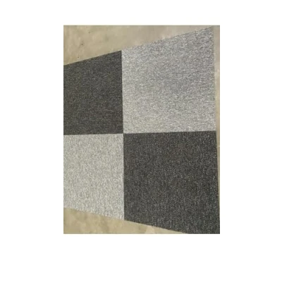 Image of 20 x Carpet Tiles 5 SQM Heavy Duty Home Commercial Retail Office Shop Premium Flooring Rugs Floor Tile Hardwearing Anti Slip Covering, Bitumen Backed Light Grey Dark Chequered