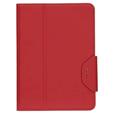 Image of Targus VersaVu Classic Apple iPad Pro 11 inch Protective Tablet Case with Slim TriFold Stand Cover, Enhanced Audio, Stylus Holder, Secure Strap Closure, Red (THZ4403GL)