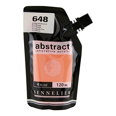 Image of Sennelier Abstract innovative acrylic 120ml 4oz Fluo Orange