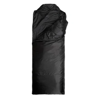 Image of Snugpak Jungle Bag WGTE Sleeping with Built in Mosquito Net Lightweight, Sanitary Sleep &amp; Versatile Quilt Cosy for Tropical Condition Camping Exploration Black (LZ)