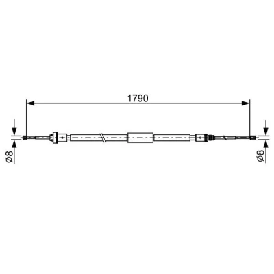Image of Bosch Brake Cable BC2495 1987482495