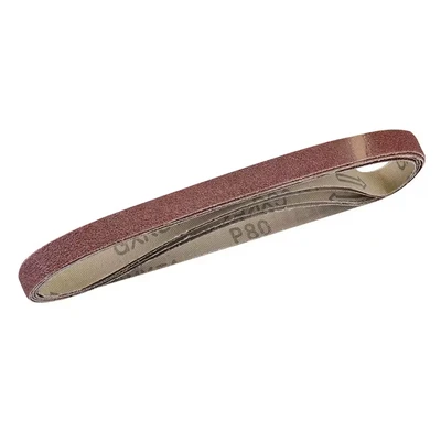 Image of Silverline Sanding Belts 13 x 457mm 5pk 80 Grit