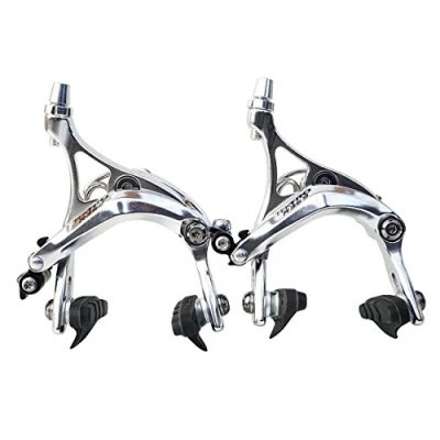 Image of New Tektro R359 Long Drop 47 57mm Road Bike Brake Calipers Black or Silver (Silver)