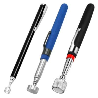 Image of LICQIC 3 Pcs Magnetic Telescopic Pick up Tool, Stick with Magnet, Portable Retriever Wand, for Picking Metal Items from Hard to Reach Places (2 LB+8 LB+15 LB)