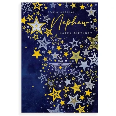 Image of For A Special Nephew Birthday Card Size 6&quot; X 9&quot;