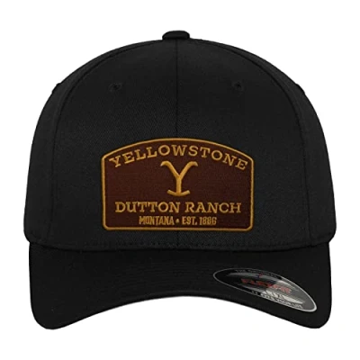Image of YellowStone Officially Licensed Flexfit Cap (Black), Large/X Large, One Size