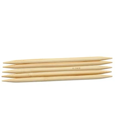 Image of Glorex Bamboo Knitting Needles 8.0 mm 20 cm, Natural, 8