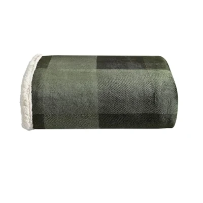 Image of Eddie Bauer Throw Blanket, Super Soft Reversible Sherpa Fleece Bedding, Ideal Christmas &amp; White Elephant Gifts, Cozy Plaid Blankets for Couch (Pine Plaid, Throw)