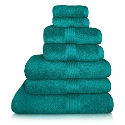 Image of Sue Rossi Ltd 100% Egyptian Cotton Towels 600 GSM Thick Soft Absorbent Face Cloth Hand Towel bath Sheet (jade, sheet)