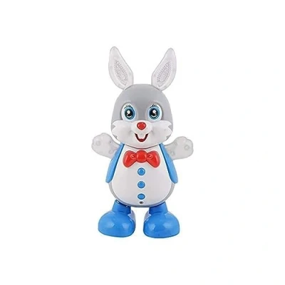 Image of SDMAX Interactive Dancing Rabbit Flashing Led Lights, Musical And Smart, Multi Coloured Delight For Toddler Boys Girls, Electronic Singing Toy, Ideal 3+