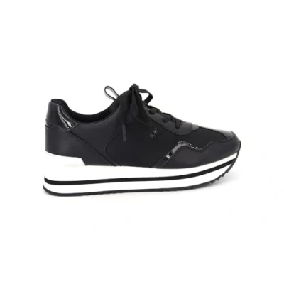 Image of Michael Kors Women&#039;s Raina Sneaker, Black, 7.5 UK