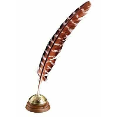 Image of The Noble Collection Harry Potter Hogwarts Writing Quill with Ink and Officially Licensed Film Set Movie Props Toys Gifts