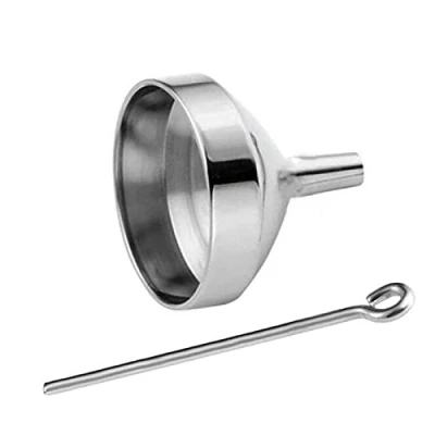 Image of Jandra Mini Funnels Set Stainless Steel Urn Funnel Filler Kit for Cremation Jewelry Ashes Keepsakes
