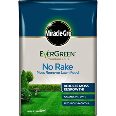 Image of Miracle Gro Premium Plus No Rake Moss Remover Lawn Food 5kg 50m²