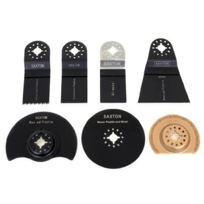 Image of 7 Saxton Blades Mix for Fein Multimaster Bosch Oscillating Multitool