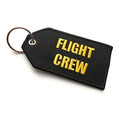 Image of Flight Crew/Do Not Remove from Aircraft Luggage Tag Medium Black/Yellow aviamart®