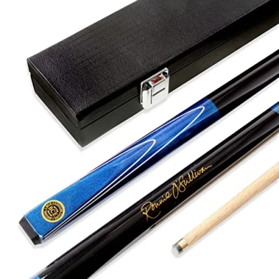 Image of BCE Ronnie O`Sullivan MERLIN 2pc Ash Pool Snooker Cue &amp; HARD CASE 9.5mm Tip