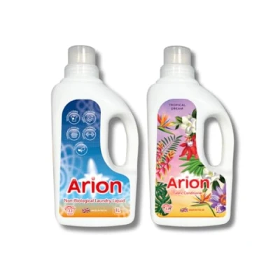 Image of Arion Non Biological Laundry Detergent 1l &amp; Tropical Dream Fabric Softener