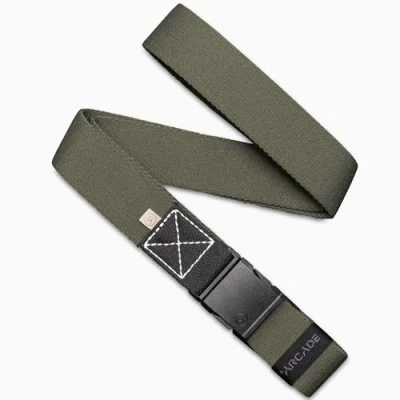 Image of Arcade Ridge A2 Slim Stretch Belt Ivy Green/Oat, One Size