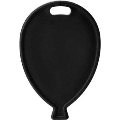 Image of Balloon Shaped Plastic Balloons Weights pack of 10 (Black)