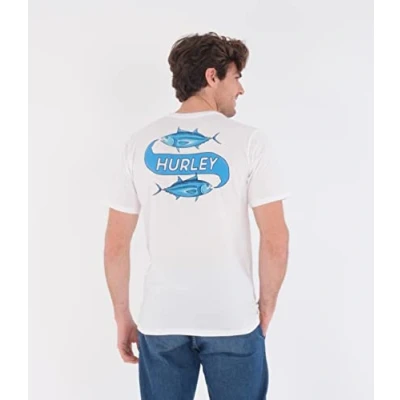 Image of Evd Wash Mr Fishy Tee Ss White