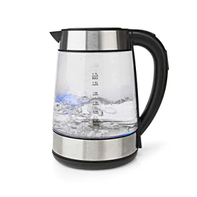 Image of Ex Pro Electric Kettle, 2.2KW Variable Temperature Control, 1.7L Fast Boil 2200W Eco Keep Warm Function, Energy Efficient, Insulated Cool Touch, Cordless 360 Base