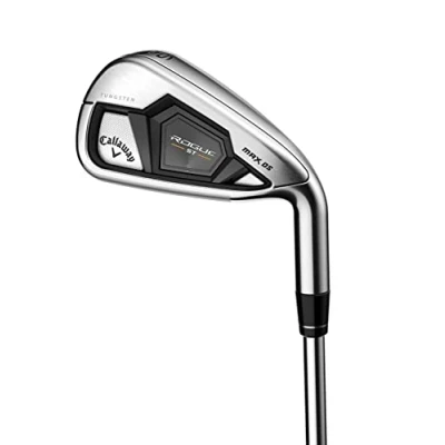 Image of Callaway Golf Rogue ST MAX OS Individual Iron (Right Hand, Steel Shaft, Stiff Flex, Approach Wedge),Silver