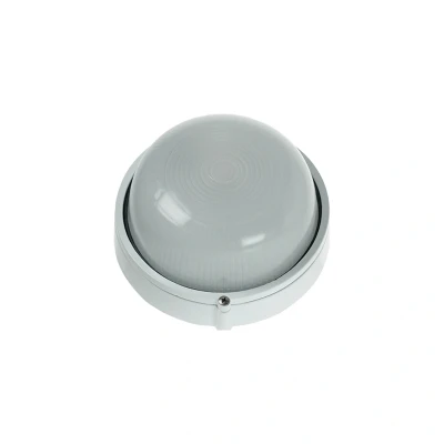 Image of E27 Round Plain Bulkhead White Ovia