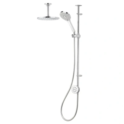 Image of Aqualisa Unity Q Smart Shower Exposed with Adjustable &amp; Ceiling Fixed Head (Gravity Pumped)