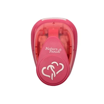 Image of Vaessen Creative Craft Paper Punch Heart 2 x 2,4 cm Circle Cutter for Crafting and Card Making