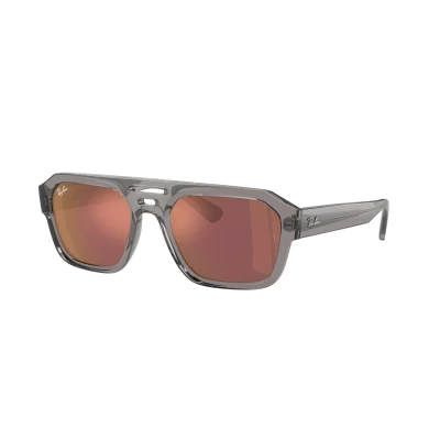 Image of Ray Ban Unisex Sunglasses, Size: 54, Transparent grey