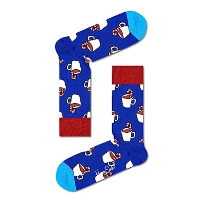Image of Mens and Women&#039;s 1 Pair Happy Socks Candy Cane Multi 7.5 11.5 Unisex