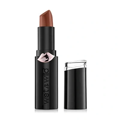 Image of Wet n Wild, Megalast Lipstick, Long lasting Matte Lipstick with Daily Moisture, Extra smooth Formula Microspheres, Natural Marine Plant Extracts, Coenzyme Q10 and Vitamins A &amp; E, Mochalicious