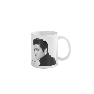 Image of Pyramid International Elvis Presley Mug (Portrait Design) 11oz Ceramic Coffee Mug, Cups and Mugs for Women Men Official Merchandise