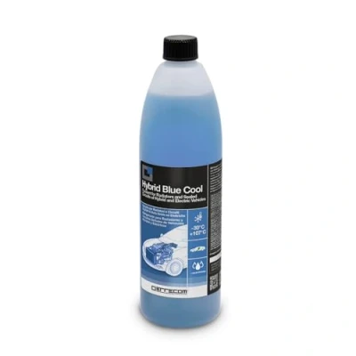 Image of ERRECOM Hybrid Blue Cool, Coolant and Antifreeze for Electric Cars Concentrate, Formulation with OAT inhibitor package phosphates, 1 Litre