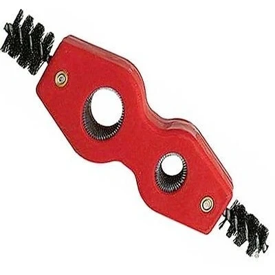 Image of Pipe Cleaner Deburrer Brush scrubbing copper pipes tube steel brushes debur U228