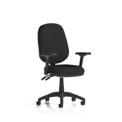 Image of Eclipse Plus II Operator Chair Black Adjustable Folding Arms