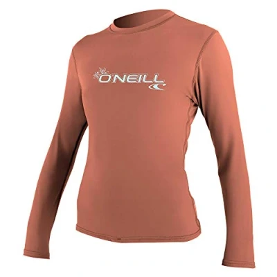 Image of O&#039;Neill Wms Basic Skins L/S Sun Shirt LIGHT GRAPEFRUIT, XS