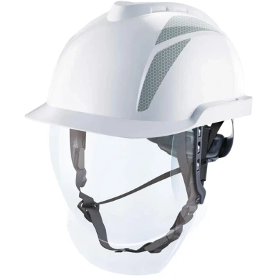 Image of MSA V GARD 950 ELECTRICIAN SET WHITE C/W GREY STICKERS White/Grey