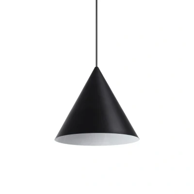 Image of A Line Indoor Dome Ceiling Pendant Lamp 1 Light Black, E27
