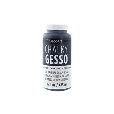 Image of DECO ART Chalky Gesso Matte 16OZ, Dark Grey, One Size