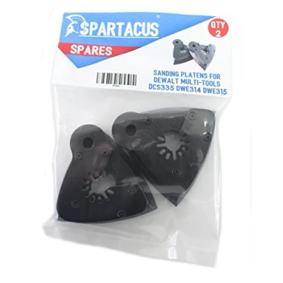 Image of Pack of 2 Spartacus SP444 Sanding Platens for DeWalt DCS355 DWE314 DWE315 Multi Tools